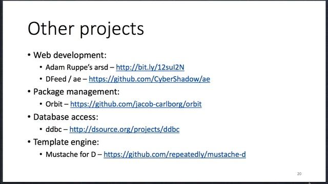 DConf 2013 Day 2 Talk 4: Web Development in D by Vladimir Panteleev смотреть онлайн