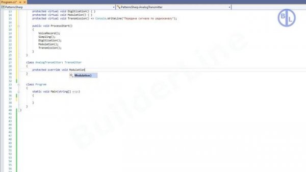 C#. Паттерн проектирования программ "Шаблонный метод (Template method)".