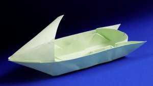How to make a origami jet ski. Origami Motorboat
