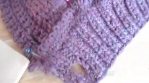 Как пришить воротник Кеттельный шов Вязаное пальто для девочки