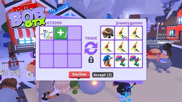 Неоновый Снеговик в Адопт Ми ! Что дают за Неон Снеговиками в Адопт Ми Роблокс . Топ Трейды смотреть онлайн