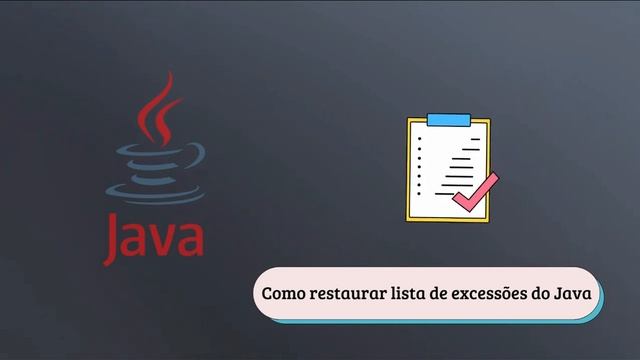 Como Importar ou Exportar lista de exceções do Java смотреть онлайн