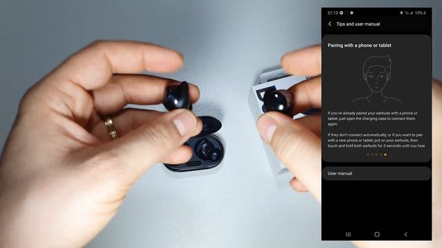Enter manual pairing mode for Samsung Galaxy Buds+ 2020 version смотреть онлайн