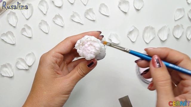 DIY | Объёмный пион | Лепим цветы | Полимерная глина | Мастер-класс | Polymer clay tutorial смотреть онлайн