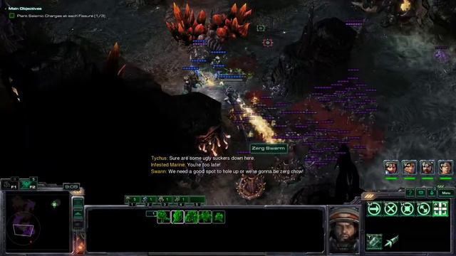 Starcraft 2 - Episode 25 - Wings of Liberty - Belly of the Beast [Hard] смотреть онлайн