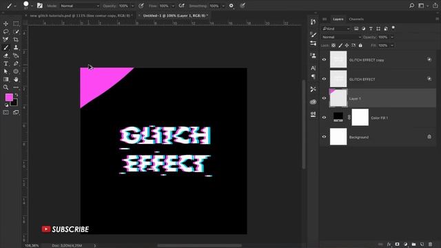 How to Create Glitch Text Effect in Photoshop - Photoshop Tutorials смотреть онлайн