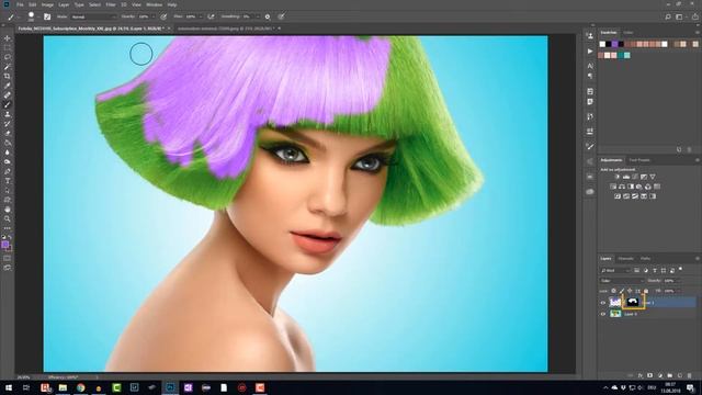4 МЕТОДА замены цвета в Photoshop || Уроки Photoshop смотреть онлайн