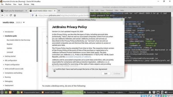 Install JetBrains IntelliJ IDEA (Community Edition) on Linux Mint 20