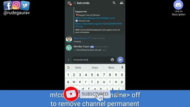 How to Setup Member Count Bot Discord | Tutorial | Delete channel / counter | Techie Gaurav смотреть онлайн