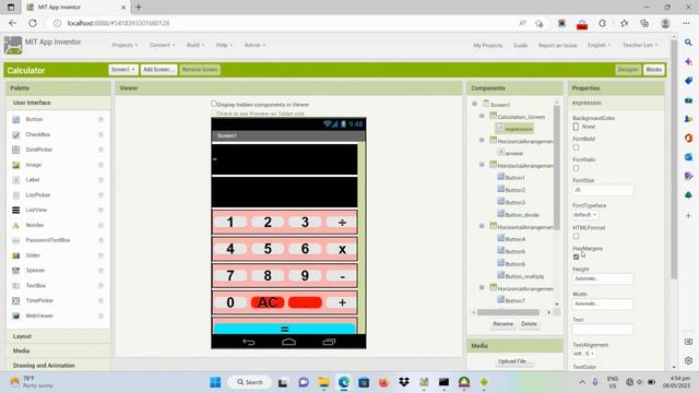 MIT APP Inventor Mathematical Functions (Calculator) смотреть онлайн