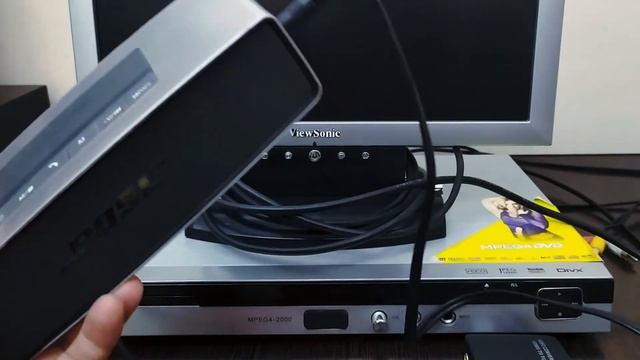 Как подключить монитор VGA к DVD проигрывателю через конвертор VGA RCA смотреть онлайн