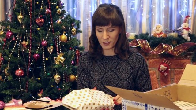 Новогодний обмен подарками между блогерами 2018 | Распаковка посылки *HappyMama *Кондратюк Татьяна*