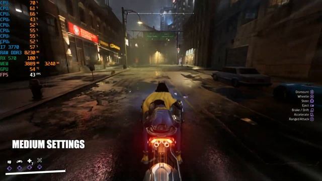 Gotham Knights on RX 570 - I7 3770
