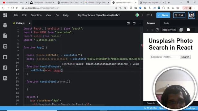 React Unsplash Api Photo Search App смотреть онлайн