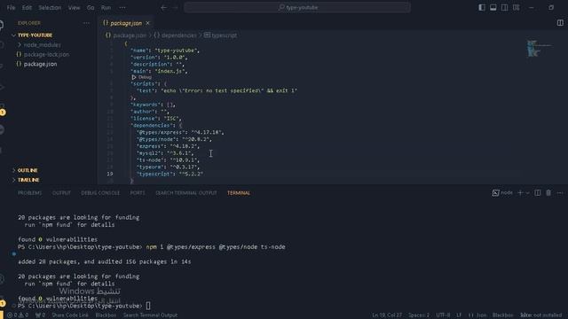 1 - setup typescript with node and express ,typeorm , mysql смотреть онлайн