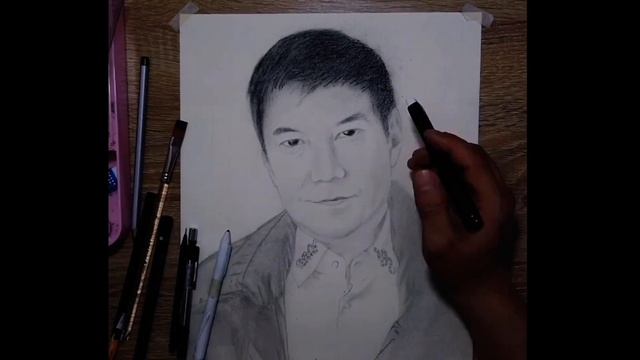 Drawing Raffy Tulfo Pencil || Charcoal Sketch смотреть онлайн