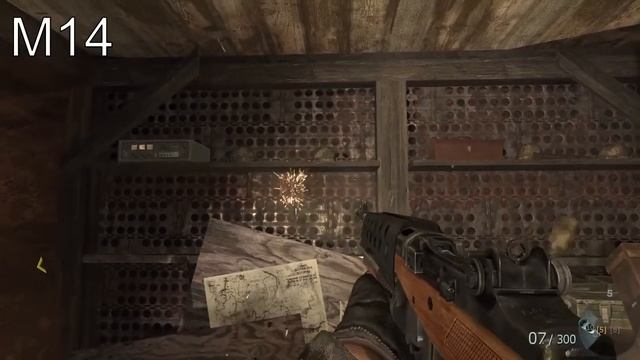 Выстрелы и перезарядки оружия из сюжетной кампании игры Call of duty Black Ops. смотреть онлайн