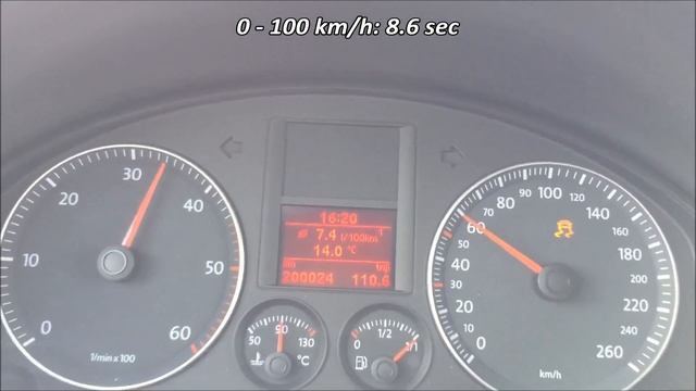 VW Golf V 2.0 TDI 16V 140 HP BKD Acceleration смотреть онлайн