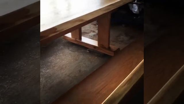 Садовая Дубовая мебель трёх метровый стол и скамейки смотреть онлайн