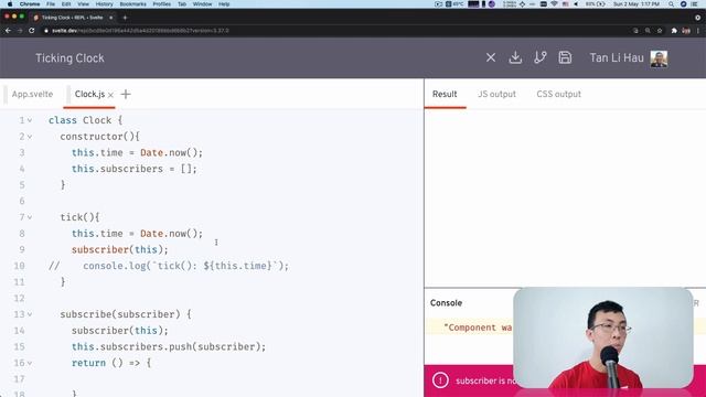Svelte Store: Reactive class property using store смотреть онлайн