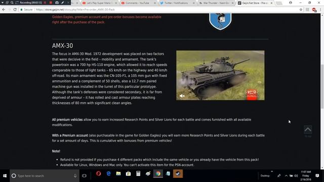 War Thunder - Upcoming Content - AMX-30 [Pre-Order Bundle Premium] смотреть онлайн