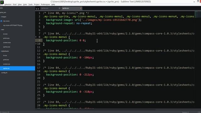 sass - scss - 使用 compass 做圖片精靈的方法(sprite) смотреть онлайн