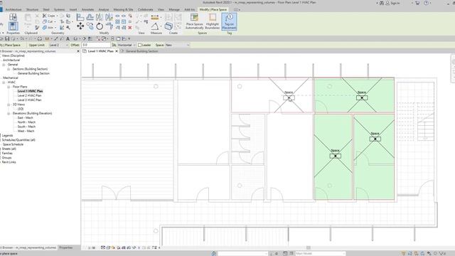 REVIT MEP 2020 - STEP BY STEP TUTORIAL 13 - HOW TO CREATE SPACES смотреть онлайн