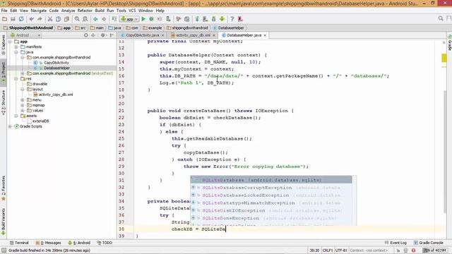 How to include SQLite database in android apps смотреть онлайн