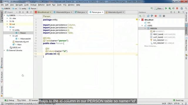 Mapping with Annotations смотреть онлайн