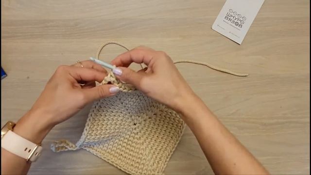 Корзина с косами крючком смотреть онлайн