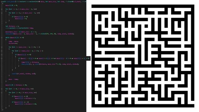 ► CRÉER ET RÉSOUDRE UN LABYRINTHE AUTOMATIQUEMENT ?️? смотреть онлайн