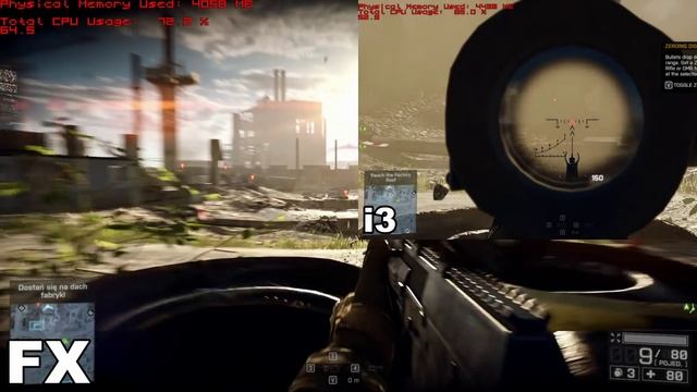 Intel i3 4150 vs. AMD FX6300 Battlefield 4 (part2) смотреть онлайн