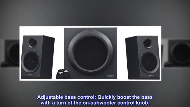 Logitech Z333 2.1 Speakers – Easy-access Volume Control, Headphone Jack – PC, Mobile Device, TV, DV смотреть онлайн