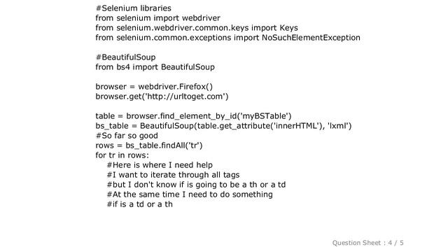 HTML : Python BeautifulSoup, iterating through tags and attributes смотреть онлайн