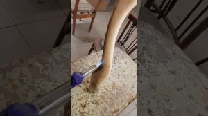 Обжиг рукояти топора