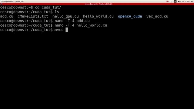 OpenCV Programming with CUDA on Linux - 3: Running your First CUDA Program смотреть онлайн