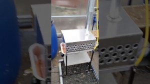 Обогрев теплицы, теплообменник плюс инфракрасный газовый нагреватель.