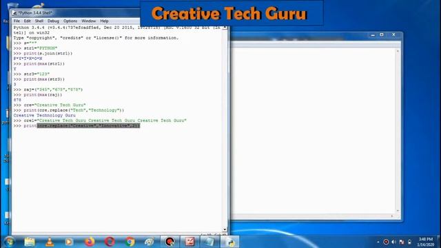 Python tutorial part 2 - 2 || Creative Tech Guru || String Operations in Python смотреть онлайн