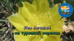 Караоке для детей.  Лев  циркач Из мультфильма В порту. Детские песни