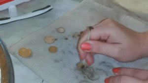 Лучший способ чистки монет из алюминиевой бронзы!!!!2022