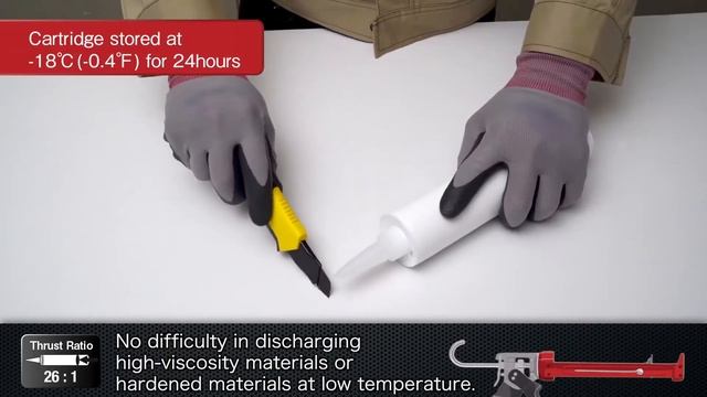 Applicare silicone e sigillanti acrilici con la pistola Convoy Super 26 Tajima