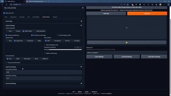 Stable Diffusion Deforum - Hybrid Video Tutorial