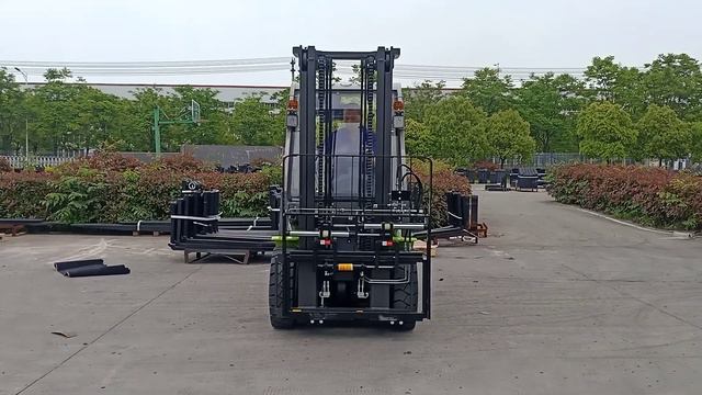 3Ton diesel Container forklift with Positioner смотреть онлайн