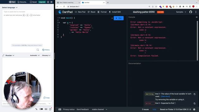 Flutter #854 - Повторил Dart по metanit.com - records & pattern matching смотреть онлайн