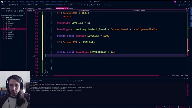 C++ Code-along Ep 3: Demo RPG Game | Base Character Level Up Method Delegation смотреть онлайн