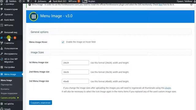 Добавить иконку в меню wordpress смотреть онлайн