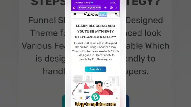 SEO Funnel Blogger Template. | blog-templates.com смотреть онлайн