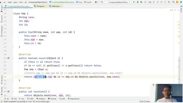 Java Operator == Vs Method equals смотреть онлайн