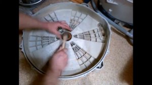 Установка подшипников, сборка бака с барабаном стиральной машины LG