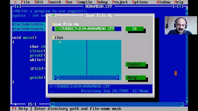 ungetc function in C Programming Language смотреть онлайн